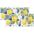 thumbnail image 1 of Lemon Valance Curtain Summer Tree Branches Ripe Slices Lemon Freshness Juicy Small Curtian Drapes Valance for Cafe Room Kitchen 54x18inch(2Pcs), 1 of 5
