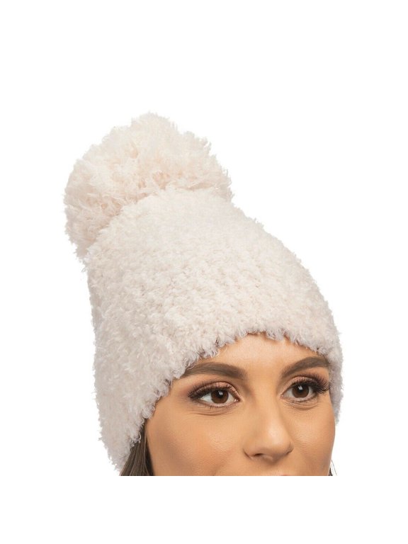 Women's Snow Drift Beanie One Size White Traditional - CW-2080