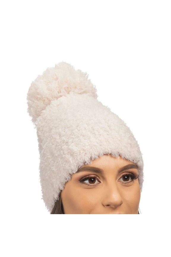 Women's Snow Drift Beanie One Size White Traditional - CW-2080