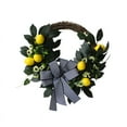 thumbnail image 1 of Lemon Wreath - 17 Inch Large Summer Fall Wreath for Door, Front Door, Yellow & Green, 1 of 6