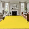 thumbnail image 1 of Lemon Yellow 5x7 Area Rugs, Farmhouse Solid Yellow Color Modern Art Non-Skid Rubber Backing Large Rectangle Rugs - Living Room Bedroom Home Office, Indoor Floor Mat Carpets Washable Rug, 1 of 9