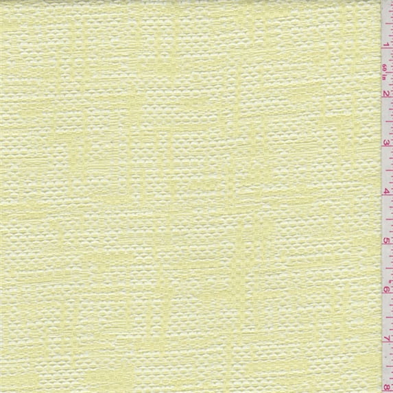 Lemon Yellow Boucle Suiting, Fabric By the Yard