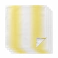 thumbnail image 1 of Lemon Yellow White Cloth Napkins, Gradient Vertical Stripes Geometric Washable and Reusable Dinner Napkins Set of 4, Table Napkin for Kitchen Party Birthday Wedding Hotel Housewarming 20"x20", 1 of 8