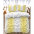 thumbnail image 1 of Lemon Yellow White Gradient Bedding Duvet Cover Set Twin Size 4 Pieces Simple Pattern Bedding Set with Zipper Closure, 1 Comforter Cover 68x86 Inches 1 Flat Sheet & 2 Pillow Cases, 1 of 7