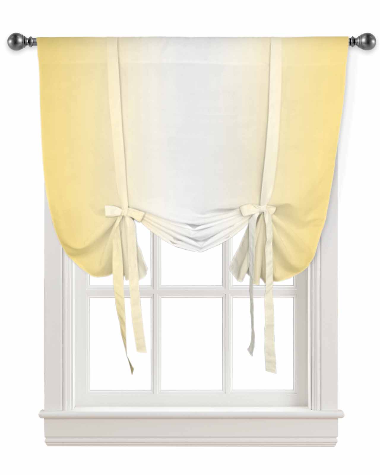 Curtains Yellow And Whitenull