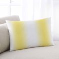 thumbnail image 1 of Lemon Yellow White Queen Size Pillow Cover, Pillowcase Protectors with Zipper, Breathable Decorative Throw Pillow Case Cover, Gradient Vertical Stripes Geometric Pillow Shams for Couch Sofa 20x30Inch, 1 of 8