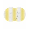 thumbnail image 1 of Lemon Yellow White Round 13 Inch Placemats Set of 2, Gradient Vertical Stripes Geometric HeatResistant Non Slip Place Mats for Dining Table, Wipeable Braided Kitchen Table Mats for Housewarming, 1 of 9