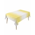 thumbnail image 1 of Lemon Yellow White Table Cloth, Gradient Vertical Stripes Geometric Waterproof Tablecloth for Rectangle Tables, Reusable Washable Fabric Table Cover for Restaurant Kitchen Dining Tables 54"x108", 1 of 6