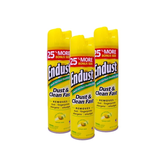 Lemon Zest Multi-Surface Dusting and Cleaning Spray, Lemon Zest, 3-Pack