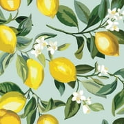 Lemon Zest Peel and Stick Wallpaper