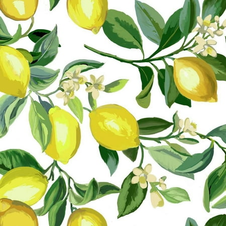 Lemon Zest Peel and Stick Wallpaper