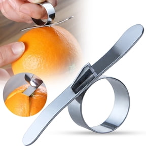 Lemon Zester, Citrus Peeler, Orange Peeler, Stainless Steel Channel Knife, Lemon Twist Tool, Fruit Peeling Kitchen Gadget for Citrus, Lemon, Lime and Grapefruit, 1 Pack