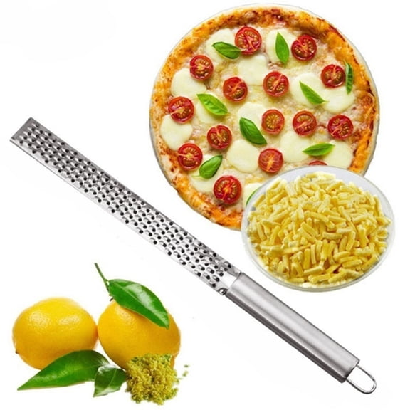 Lemon Zester Grater Peeler, QQZ Stainless Steel Kitchen Tool for Cheese Vegetables, Ergonomic Handle Eco-Friendly Fruit Grater for Ginger Onions