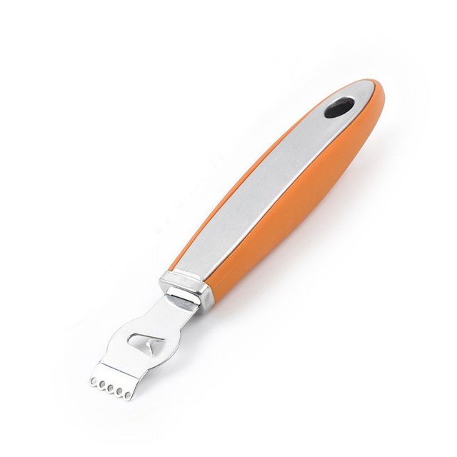 Lemon Zester Peeler, Stainless Steel Lemon Lime Orange Peeler with