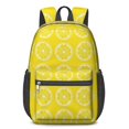 thumbnail image 1 of Lemon and Slice Yellow Pattern 17" School Backpacks for Teens,Waterproof Oxford Fabric,S-Shape Padded Straps for School,Travel,Hiking,Camping, 1 of 6