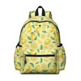 thumbnail image 1 of Lemon and Slice Yellow Pattern Backpack for School, Cute School Bag with Adjustable Shoulder Straps and Padded Back, 13.4"x11"x4.7", 1 of 5