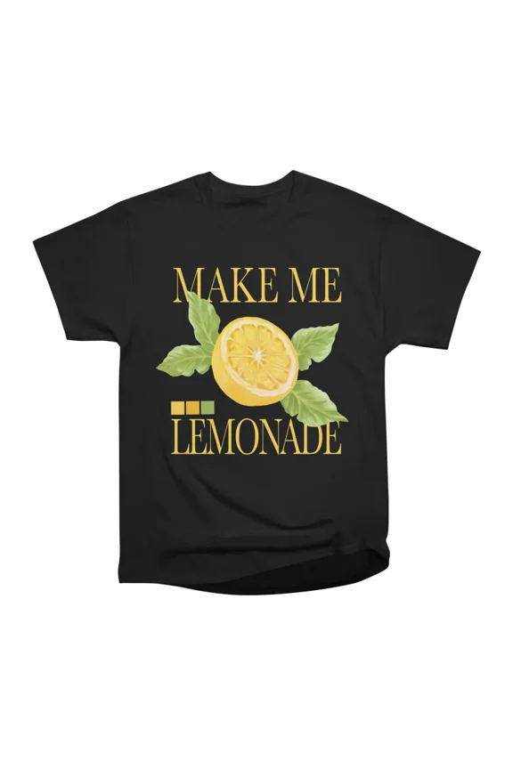 Lemon fruit poster design with text T-Shirt Tee Gift For Him Merch For Her Apparel For Fri