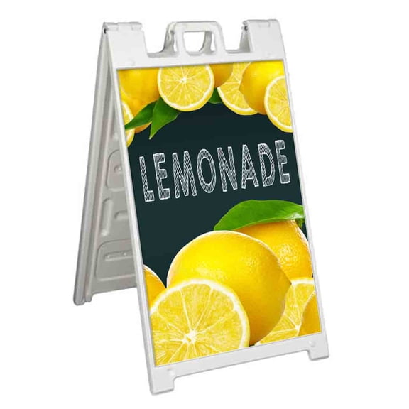 Lemonade (24" X 36") Standard A-Frame Signicade, Includes Decal Applied To Stand