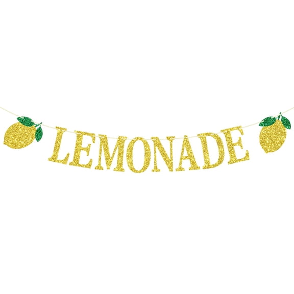 Lemonade Banner, Lemon Stand Sign, Lemonade Bar, Summer Lemon Theme Birthday Party Decorations Supplies