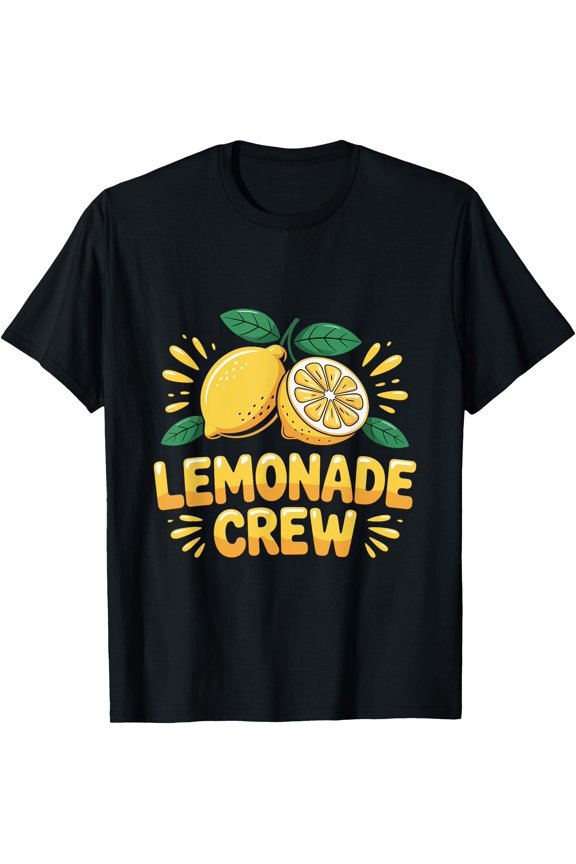 Lemonade Crew Shirt For Kids Lemon Stand Squad Outfit T-Shirt
