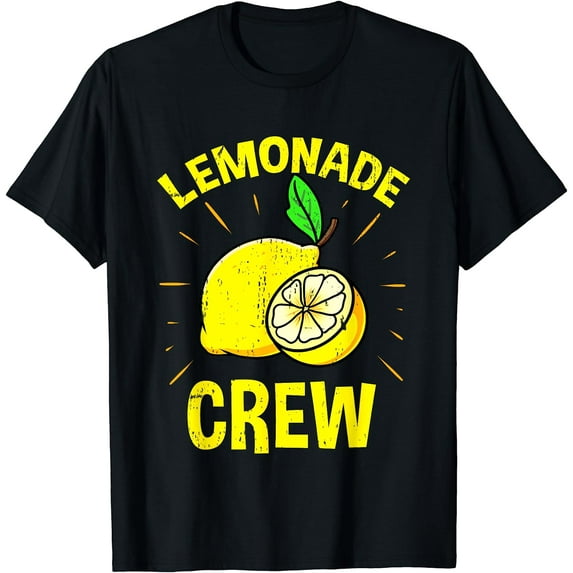 Lemonade Crew Vintage Women T-Shirt Black Medium