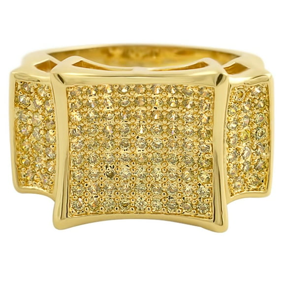 Lemonade Kite CZ Mens Bling Bling Ring (10)