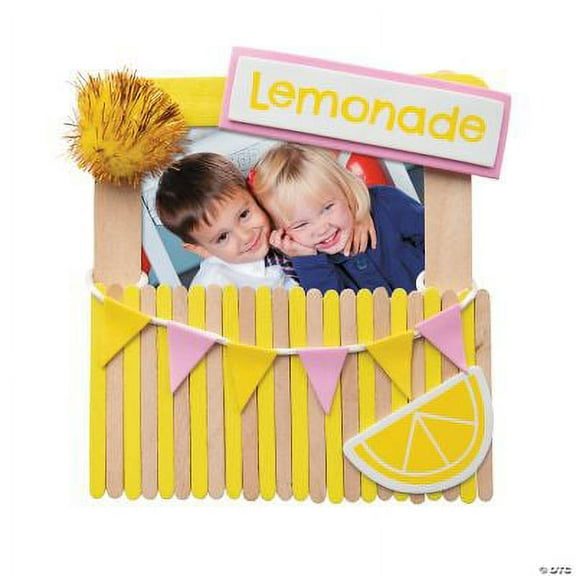Lemonade Stand Picture Frame Magnet Craft Kit - Craft Kits - 12 Pieces