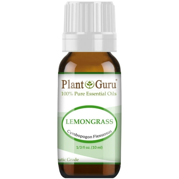 Lemongrass Essential Oil 10 ml. 100% Pure Natural Undiluted Therapeutic Grade For Aromatherapy Diffuser, Natural Healthy Skin, Body and Hair Growth