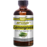 Lemongrass Essential Oil Aromatherapy - Premium Grade - Made with 100% Pure Therapeutic Grade Essential Oil 1 oz (30 ml) by Sponix