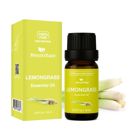 Lemongrass Essential Oil Dropper Bottle, High Potency & Skin Safe, 10ml