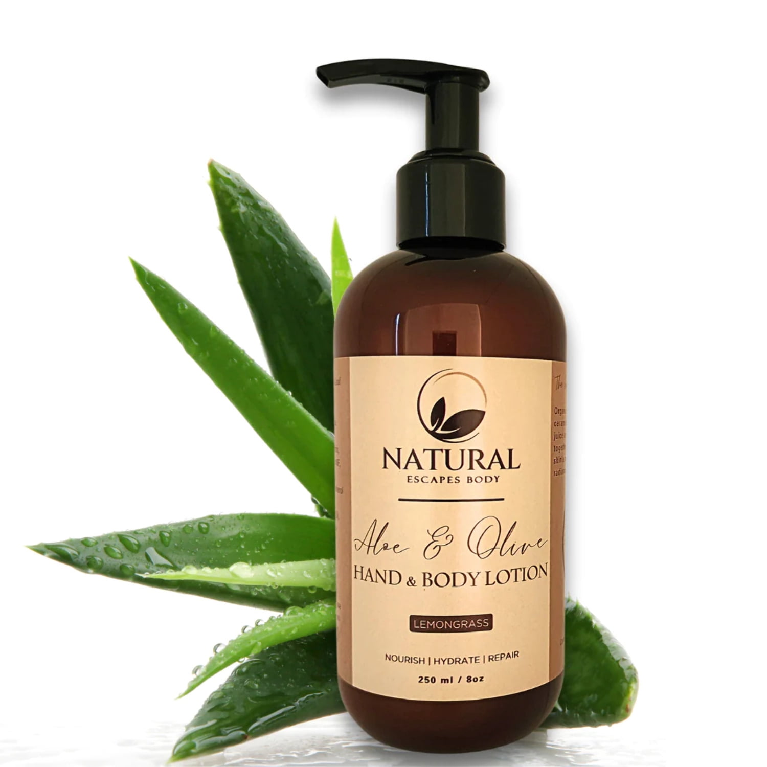 Lemongrass Hand & Body Lotion Natural Body Lotion for Dry, Itchy Skin