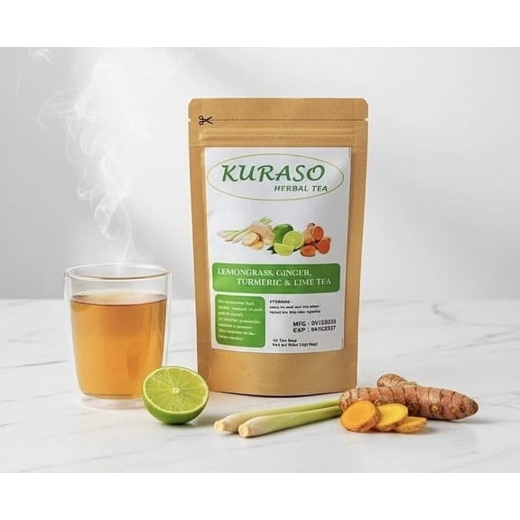 Lemongrass Herbal Tea with Turmeric, Ginger and Lime  40 Bags