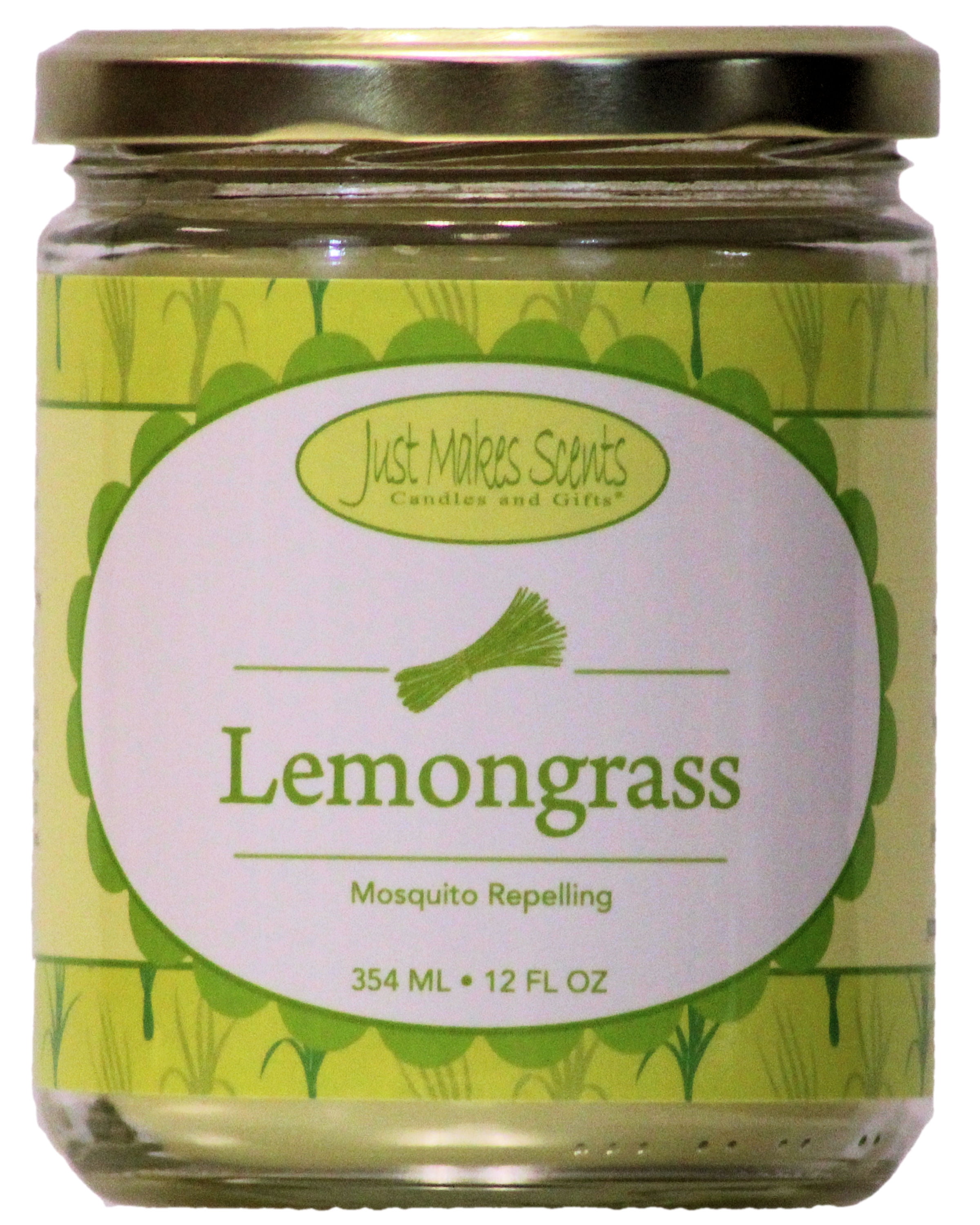 Lemongrass Salsa Jar Candle 12 oz -Just Makes Scents Candles & Gifts