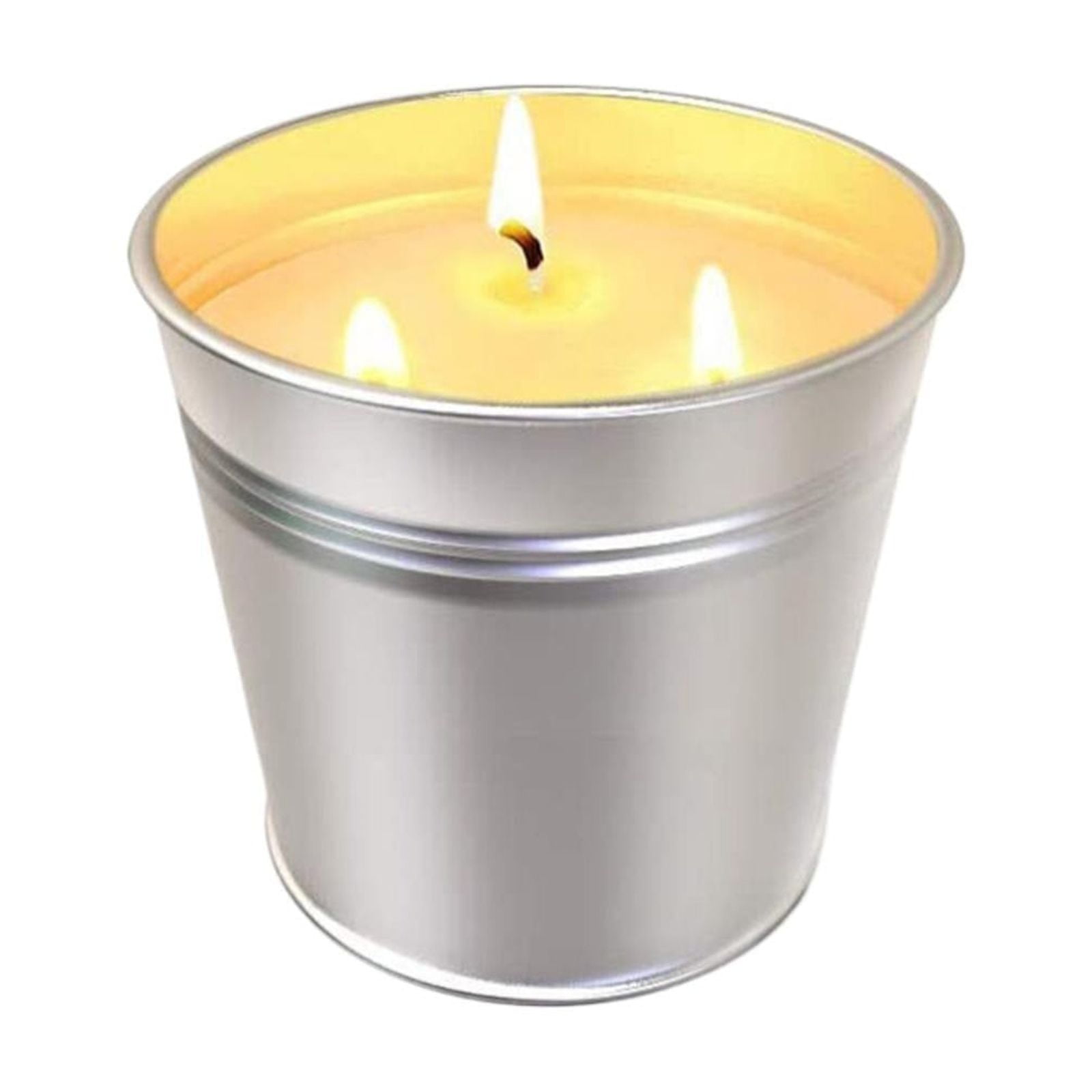 Lemongrass Scented Triple Wick Soy Candle In Smooth Tin, By Meiiso, Large Inventory!