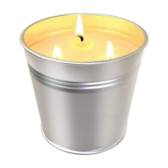 Lemongrass Scented Triple Wick Soy Candle In Smooth Tin, By Meiiso, Large Inventory!