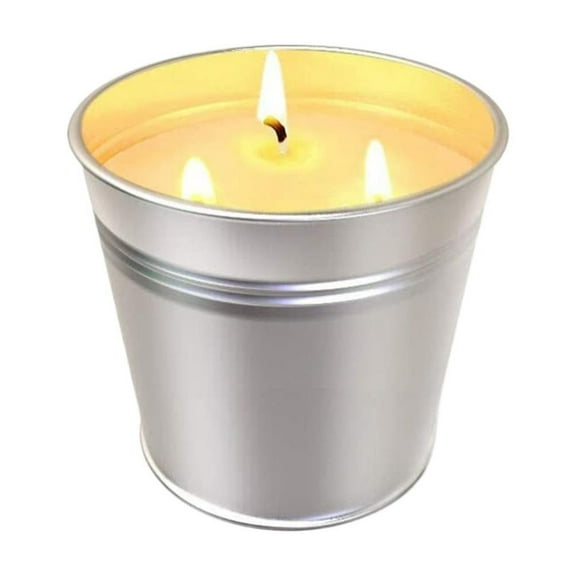 Lemongrass Scented Triple Wick Soy Candle In Smooth Tin, By Meiiso, Large Inventory!