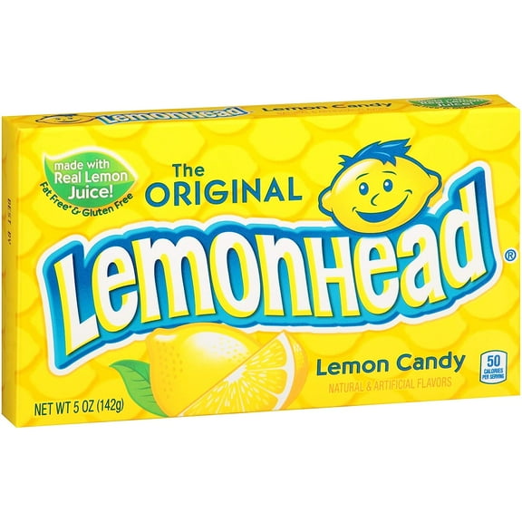 Lemonhead Candy Theater Box, 5 Ounce, (Pack of 2)