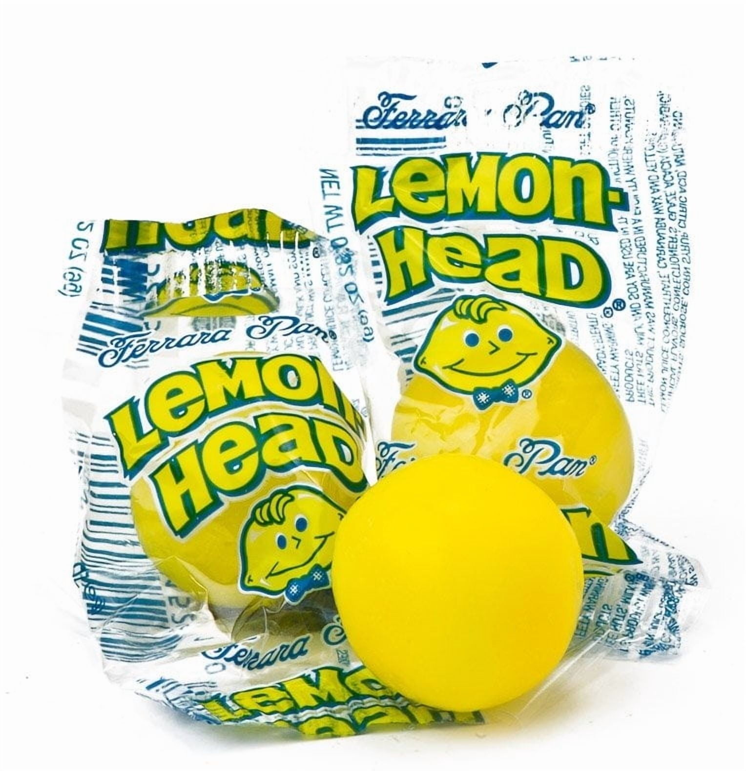 Lemonhead Individually Wrapped Candies, Lemon flavor, Vegetarian l Pack of 50