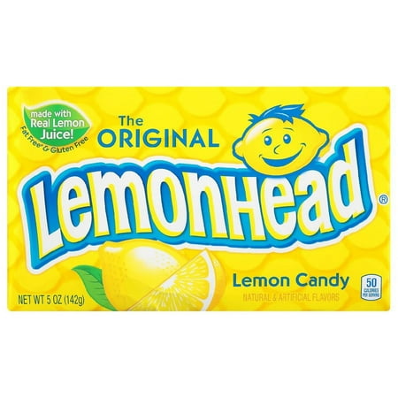 Lemonhead Original Lemon Candy Theater Box 5.0 oz Pack of 2