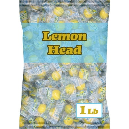 Lemonhead Original Lemon Hard Candy, Individually Wrapped, 1 lb
