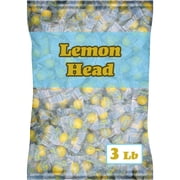 Lemonhead Original Lemon Hard Candy, Individually Wrapped Bulk Bag, 3 Pound