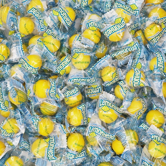 Lemonhead Sour Candy, Individually Wrapped, Bulk Sizes, 4 Pounds