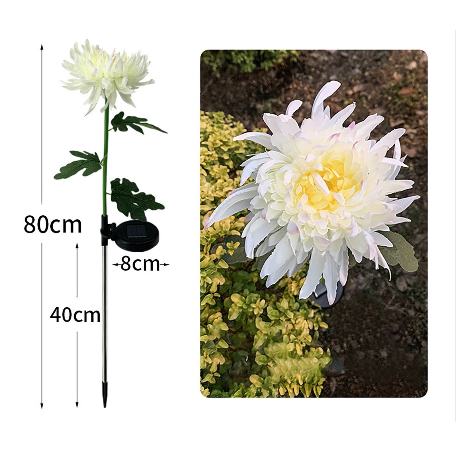 Lemononstore Fake Plants Solar Simulation Led Flower Light Plug-in Outdoor Garden Light Garden Home Decor Patio Decor