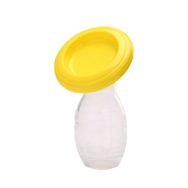 Lemononstore Food Storage Manual Baby Breast Pump Food Grade Silicone Milk Collector with Lid