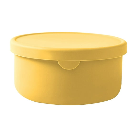 Food Storage Tupperware Kitchen Leak Proof Heat Silicone Lunch Box with Lid Fruit & Vegetable Refrigerator Fresh Keeping Box Portable Thermal Insulation Food Container for Students and Workers