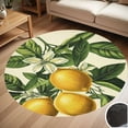 thumbnail image 1 of Lemons And Blossoms Illustration Round Carpet Living Room Bedroom Home Decoration Coffee Table Mat Lounge Rug Chair Mats, 1 of 5
