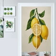 thumbnail image 1 of Lemons And Leaves Illustration Door Curtain Nordic Living Room DoorCurtain Porch Partition Curtain Kitchen Rative Half Curtain, 1 of 4