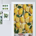 thumbnail image 1 of Lemons And Leaves Pattern Door Curtain Nordic Living Room DoorCurtain Porch Partition Curtain Kitchen Rative Half Curtain, 1 of 4
