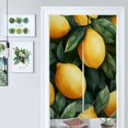 thumbnail image 1 of Lemons And Leaves Pattern Door Curtain Nordic Living Room DoorCurtain Porch Partition Curtain Kitchen Rative Half Curtain, 1 of 4