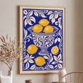 thumbnail image 1 of Lemons Blue Yellow Farmhouse Kitchen Decor Poster, Unframed Paper Poster 8x10in, 1 of 4
